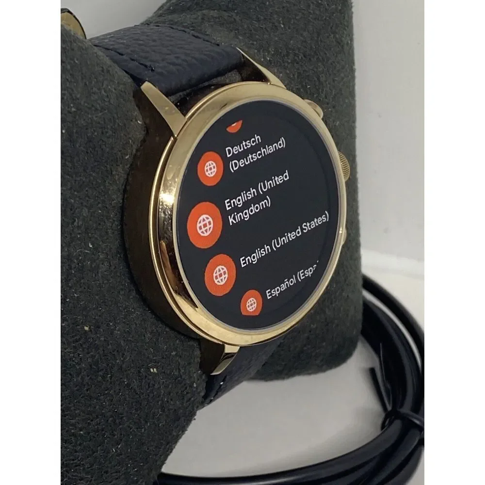 Fossil Venture HR Gen 4 FTW6020 Women Black Leather Digital Sport Smartwatch